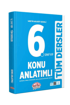 Tüm Dersler, Konu Kitabı, Editör Yayınları 9786052806869