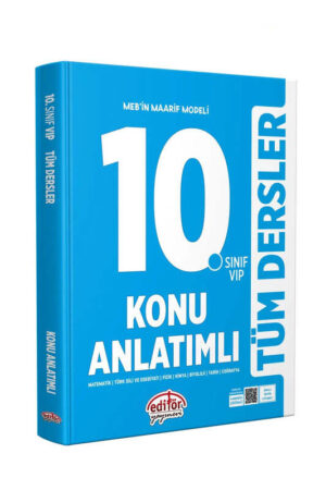Tüm Dersler, Konu Kitabı, Editör Yayınları 9786052807002