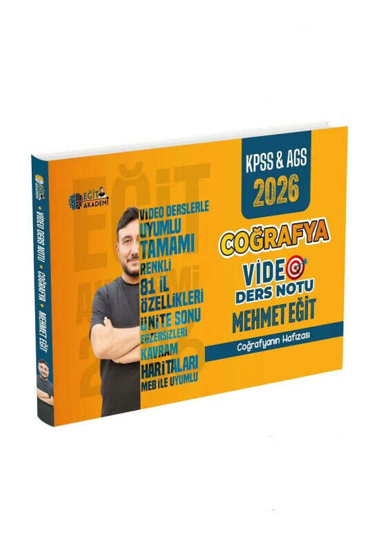 2026, KPSS Kitap, Coğafya, Eğit Akademi 9786250002445