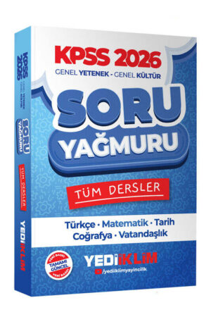 2026, Tüm Dersler, KPSS Kitap, Yediiklim Yayınları 9786255836014