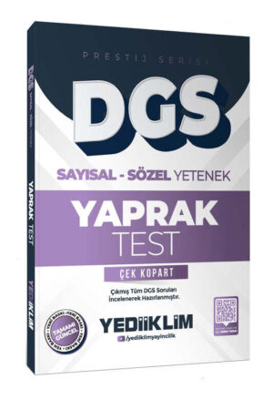 2026, Yaprak Test Kitabı, Yediiklim Yayınları 9786255836472
