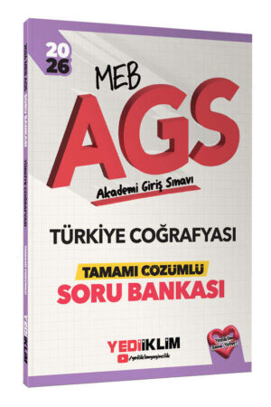 2026, Coğafya, Soru Kitabı, Yediiklim Yayınları 9786255836564