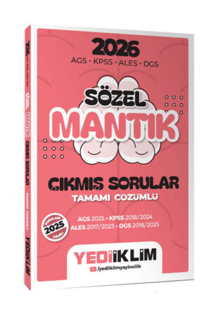 2026, KPSS Kitap, ALES Kitap, Çıkmış Soru Kitabı, Yediiklim Yayınları 9786255836366