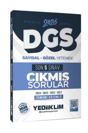 2026, Çıkmış Soru Kitabı, Yediiklim Yayınları 9786255836489