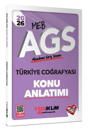 2026, Coğafya, Konu Kitabı, Yediiklim Yayınları 9786255836601