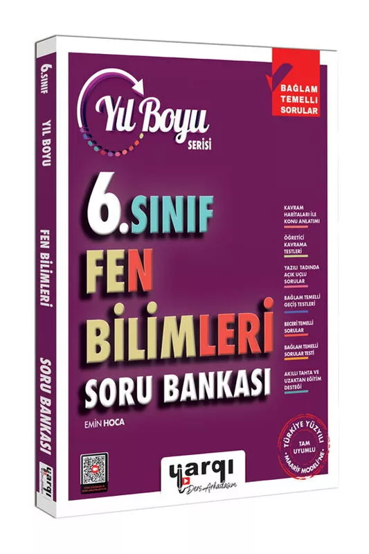 Yargı Ders Arkadaşım 6.Sınıf Fen Bilimleri Yıl Boyu Soru Bankası