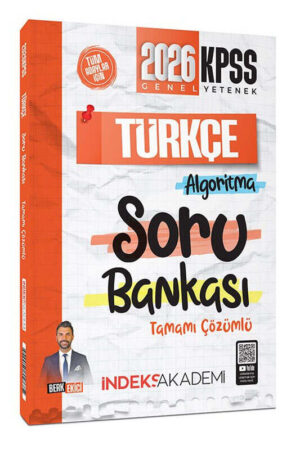 2026, KPSS Kitap, Türkçe, Soru Kitabı, İndeks Akademi 9786255505545