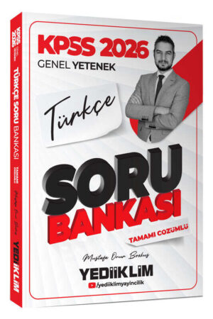 2026, KPSS Kitap, Türkçe, Soru Kitabı, Yediiklim Yayınları 9786255836663