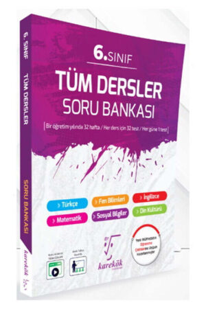 Tüm Dersler, Soru Kitabı, Karekök Yayınları 9786256180581