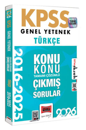 2026, KPSS Kitap, Türkçe, Çıkmış Soru Kitabı, Yargı Yayınları 9786253707934