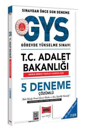 2025, Deneme Kitabı, Yargı Yayınları 9786253708283