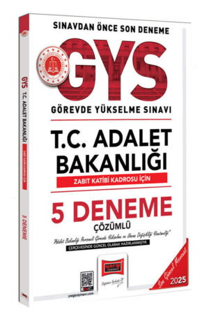 2025, Deneme Kitabı, Yargı Yayınları 9786253708290