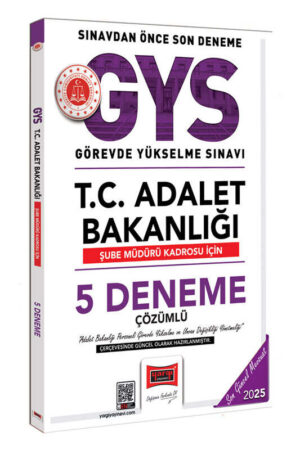 2025, Deneme Kitabı, Yargı Yayınları 9786253708269