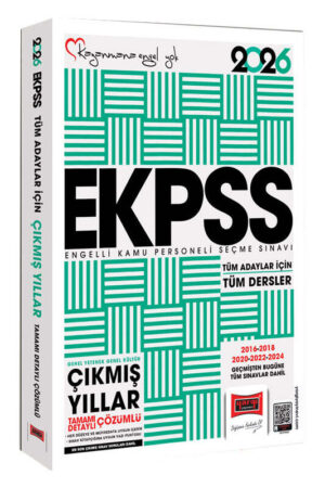 2024, 2026, Tüm Dersler, KPSS Kitap, Çıkmış Soru Kitabı, Yargı Yayınları 9786253706401
