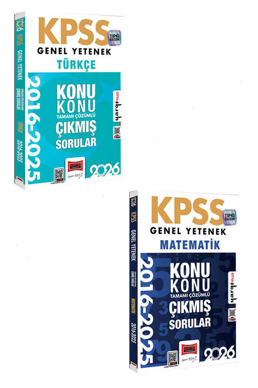 2026, Matematik Kitabı, KPSS Kitap, Türkçe, Çıkmış Soru Kitabı, Yargı Yayınları 9999B1630