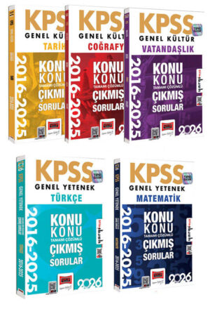 2026, Tüm Dersler, KPSS Kitap, Çıkmış Soru Kitabı, Yargı Yayınları 9999B1631