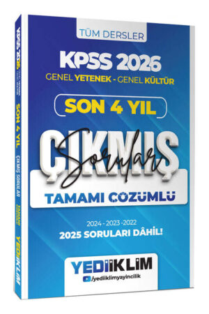 2026, KPSS Kitap, Çıkmış Soru Kitabı, Yediiklim Yayınları 9786255836793