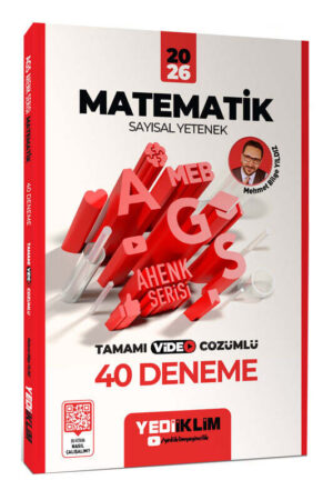 2026, Matematik Kitabı, Deneme Kitabı, Yediiklim Yayınları 9786255836984