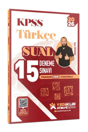 2026, KPSS Kitap, Türkçe, Deneme Kitabı, Yediiklim Yayınları 9786255781406