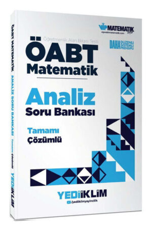 ÖABT Kitabı, Matematik Kitabı, Soru Kitabı, Yediiklim Yayınları 9786255781239