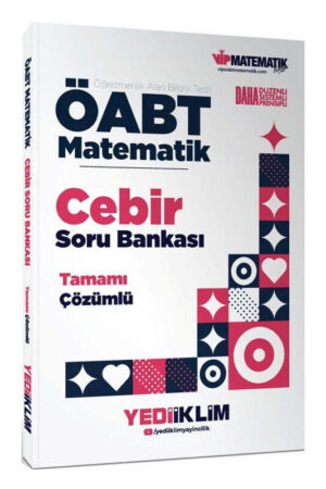 ÖABT Kitabı, Matematik Kitabı, Soru Kitabı, Yediiklim Yayınları 9786255781246