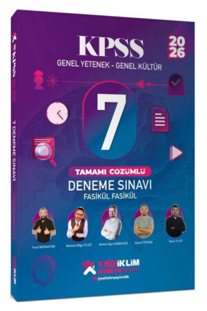 2026, KPSS Kitap, Deneme Kitabı, Yediiklim Yayınları 9786255781291