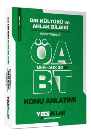 2026, ÖABT Kitabı, Konu Kitabı, Yediiklim Yayınları 9786255781338