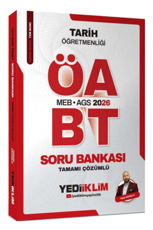 2026, ÖABT Kitabı, Tarih, Soru Kitabı, Yediiklim Yayınları 9786255781369