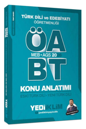 2026, ÖABT Kitabı, Konu Kitabı, Yediiklim Yayınları 9786255781093