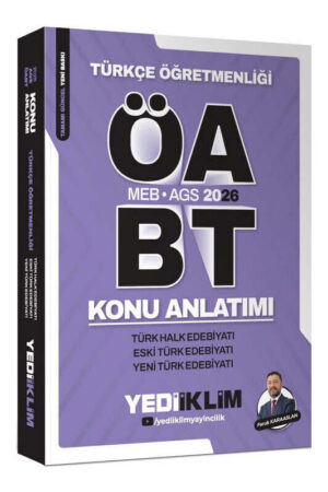 2026, ÖABT Kitabı, Türkçe, Konu Kitabı, Yediiklim Yayınları 9786255781147