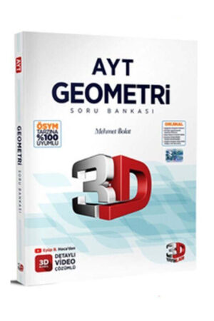 AYT Kitap, Soru Kitabı, 3D Yayınları 9786051949499