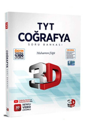 TYT Kitap, Coğafya, Soru Kitabı, 3D Yayınları 9786051949437