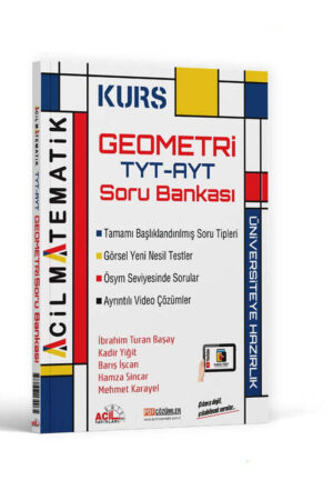 Geometri Kitabı, TYT Kitap, AYT Kitap, Soru Kitabı, Acil Yayınları 9786257134965