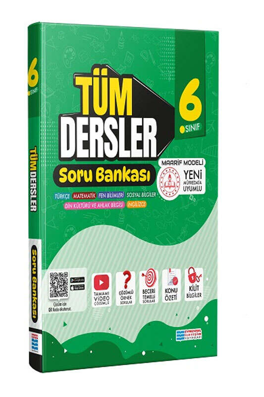Tüm Dersler, Soru Kitabı, Evrensel İletişim Yayınları 9786256024755