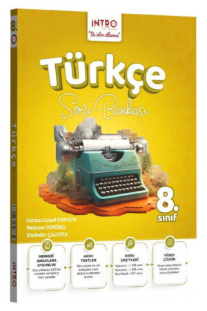 Türkçe, Soru Kitabı, İntro Yayınları 9786259612133