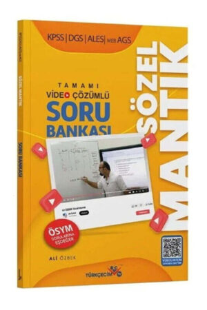KPSS Kitap, ALES Kitap, Türkçe, Soru Kitabı, Türkçecim TV Yayınları 9786259562766