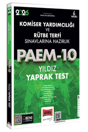 2026, Yaprak Test Kitabı, Yargı Yayınları 9786253707927