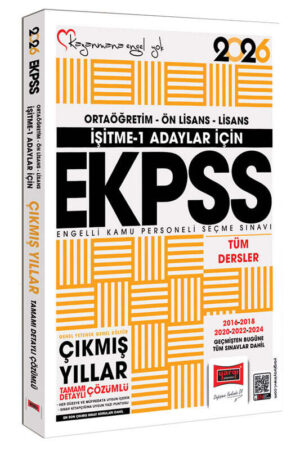 2024, 2026, Tüm Dersler, KPSS Kitap, Çıkmış Soru Kitabı, Yargı Yayınları 9786253708313