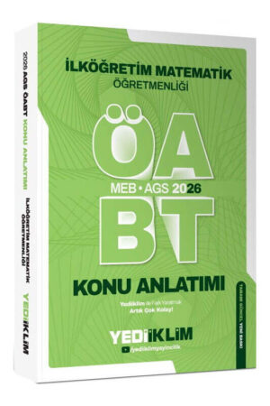 2026, ÖABT Kitabı, Matematik Kitabı, Konu Kitabı, Yediiklim Yayınları 9786255781444