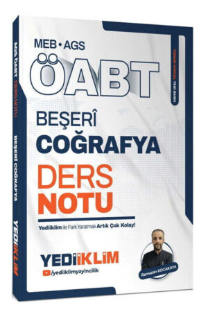 ÖABT Kitabı, Coğafya, Yediiklim Yayınları 9786255781802