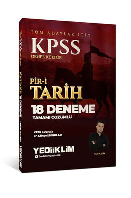 KPSS Kitap, Tarih, Deneme Kitabı, Yediiklim Yayınları 9786255781758