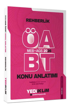 2026, ÖABT Kitabı, Konu Kitabı, Yediiklim Yayınları 9786255781727