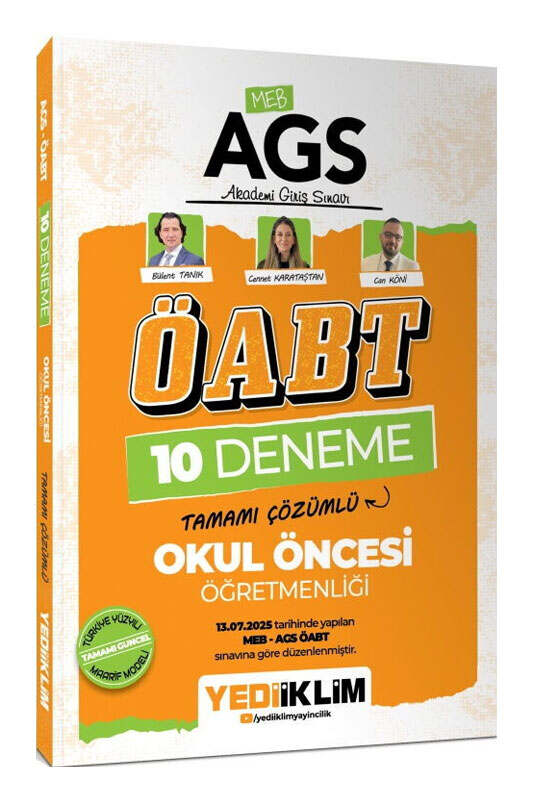 ÖABT Kitabı, Deneme Kitabı, Yediiklim Yayınları 9786255781574