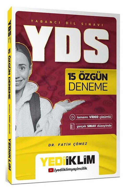 YDS Kitap, Deneme Kitabı, Yediiklim Yayınları 9786255781000
