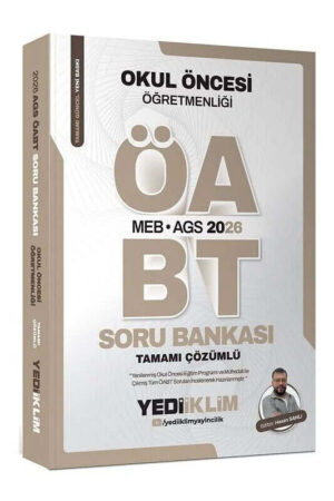 2026, ÖABT Kitabı, Soru Kitabı, Yediiklim Yayınları 9786255781024