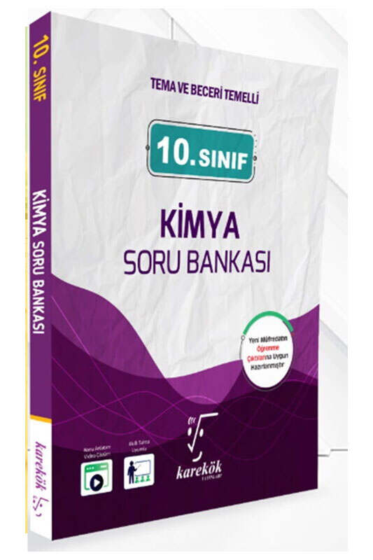 Kimya, Soru Kitabı, Karekök Yayınları 9786256180475