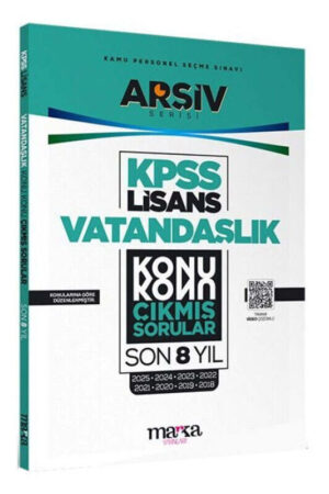 KPSS Kitap, Çıkmış Soru Kitabı, Marka Yayınları 9786255501660