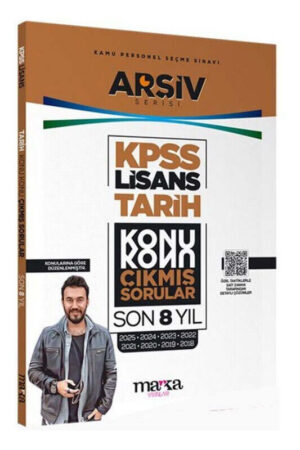 KPSS Kitap, Tarih, Çıkmış Soru Kitabı, Marka Yayınları 9786255501615