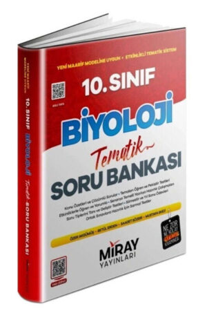 Biyoloji Kitabı, Soru Kitabı, Miray Yayınları 9786256412378