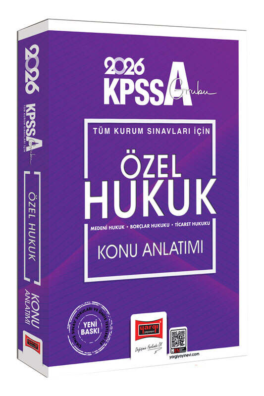 2026, Hukuk Kitabı, KPSS Kitap, Konu Kitabı, Yargı Yayınları 9786253708986